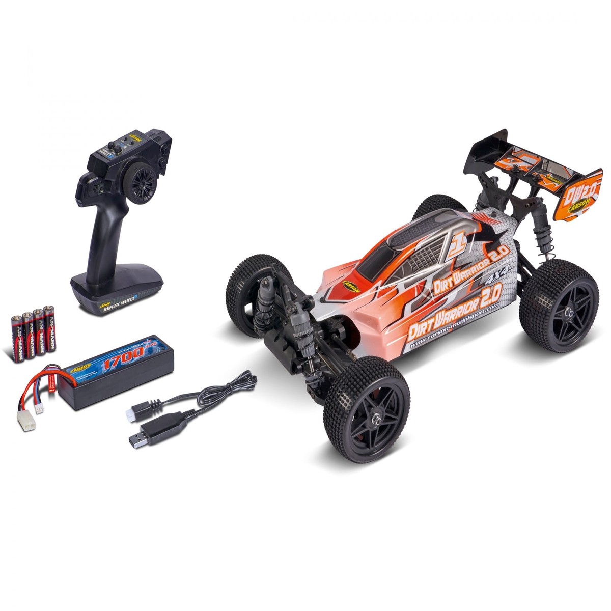 Carson RC 1:10 X10 Dirt Warrior Sport 2.0 100% RTR