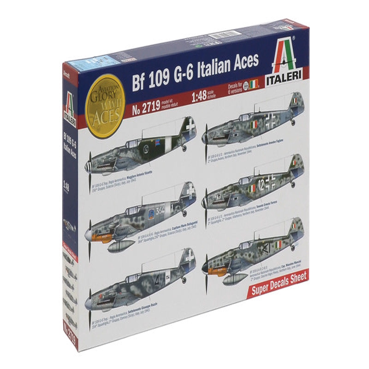 Italeri 1/48th Messerschmitt Bf 109G-6 'Italian Aces'