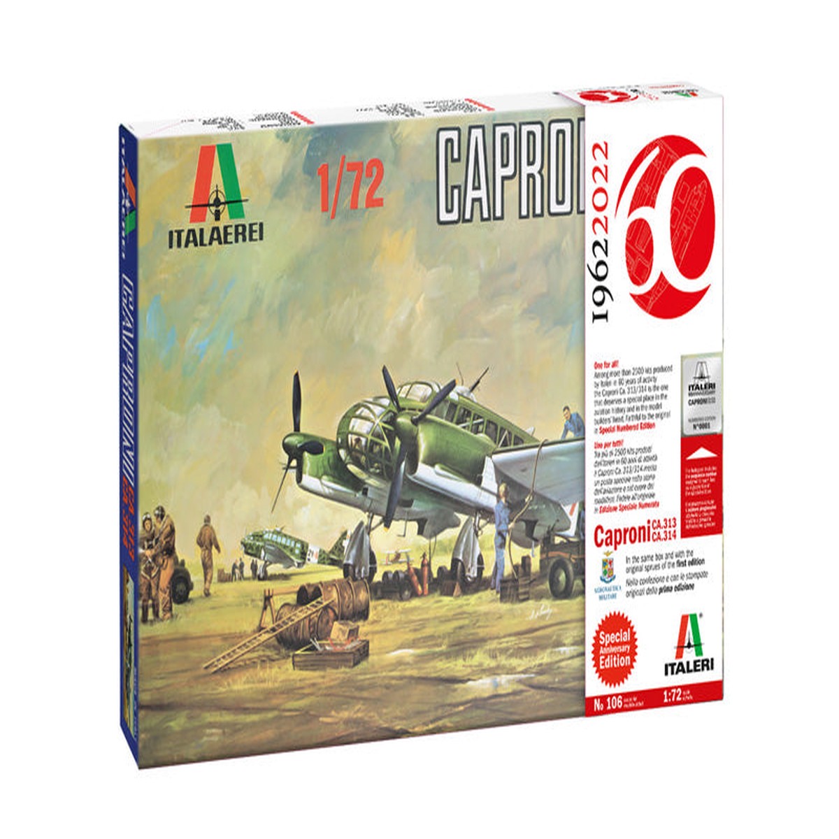 Italeri 1/72nd Caproni Ca.313/Ca.314 Special Numbered Edition