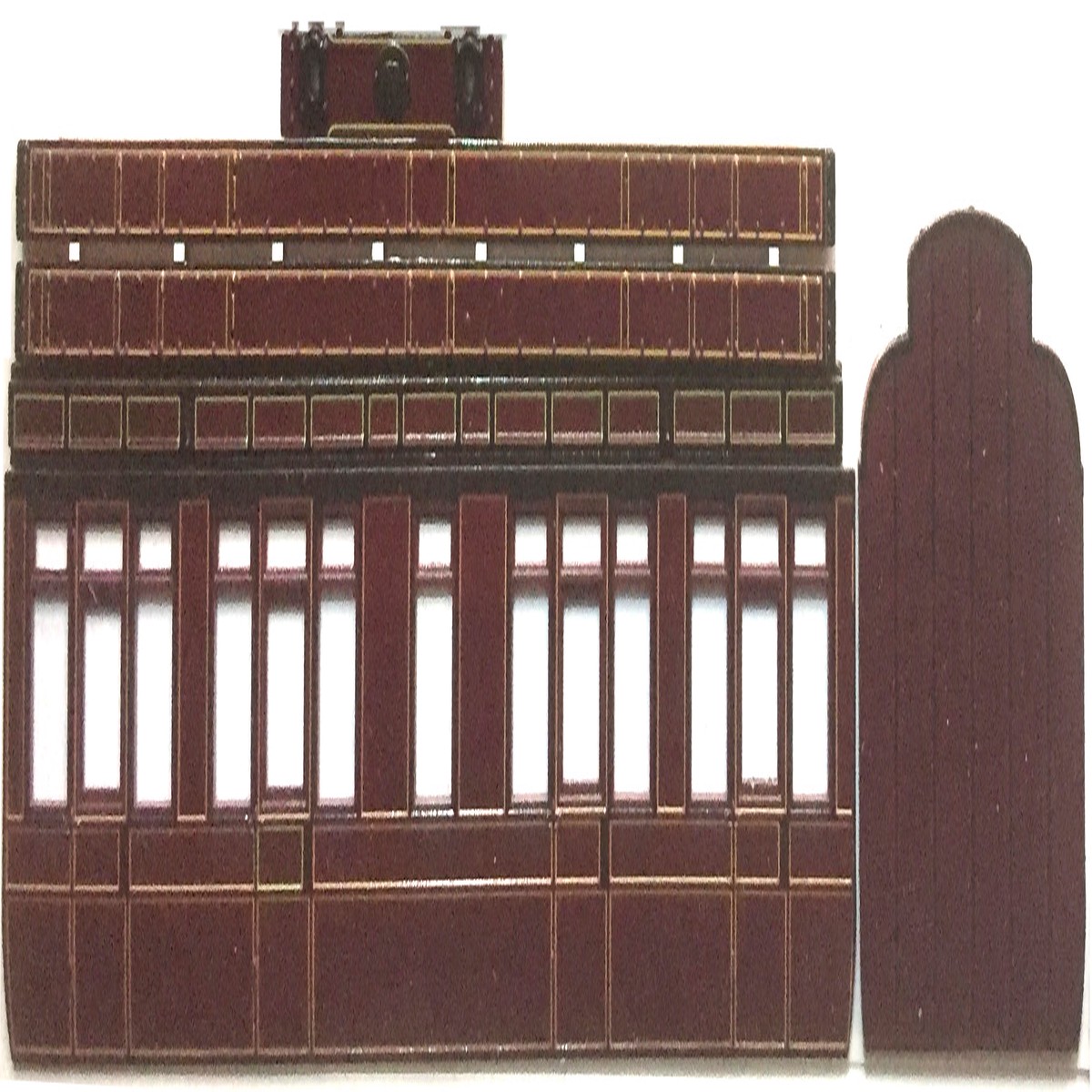 Slaters O Gauge Coach Kit MR 6 Wheel Coach Kit Lavatory Third (Diagram 492)