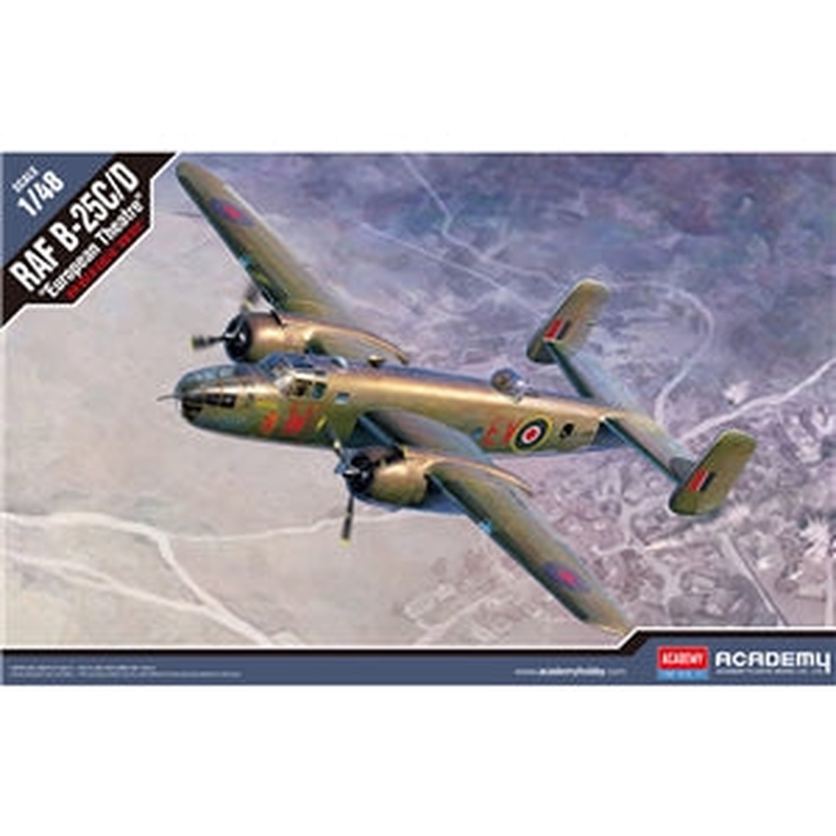 Academy RAF B-25C/D "European Theatre" 1/48th Scale