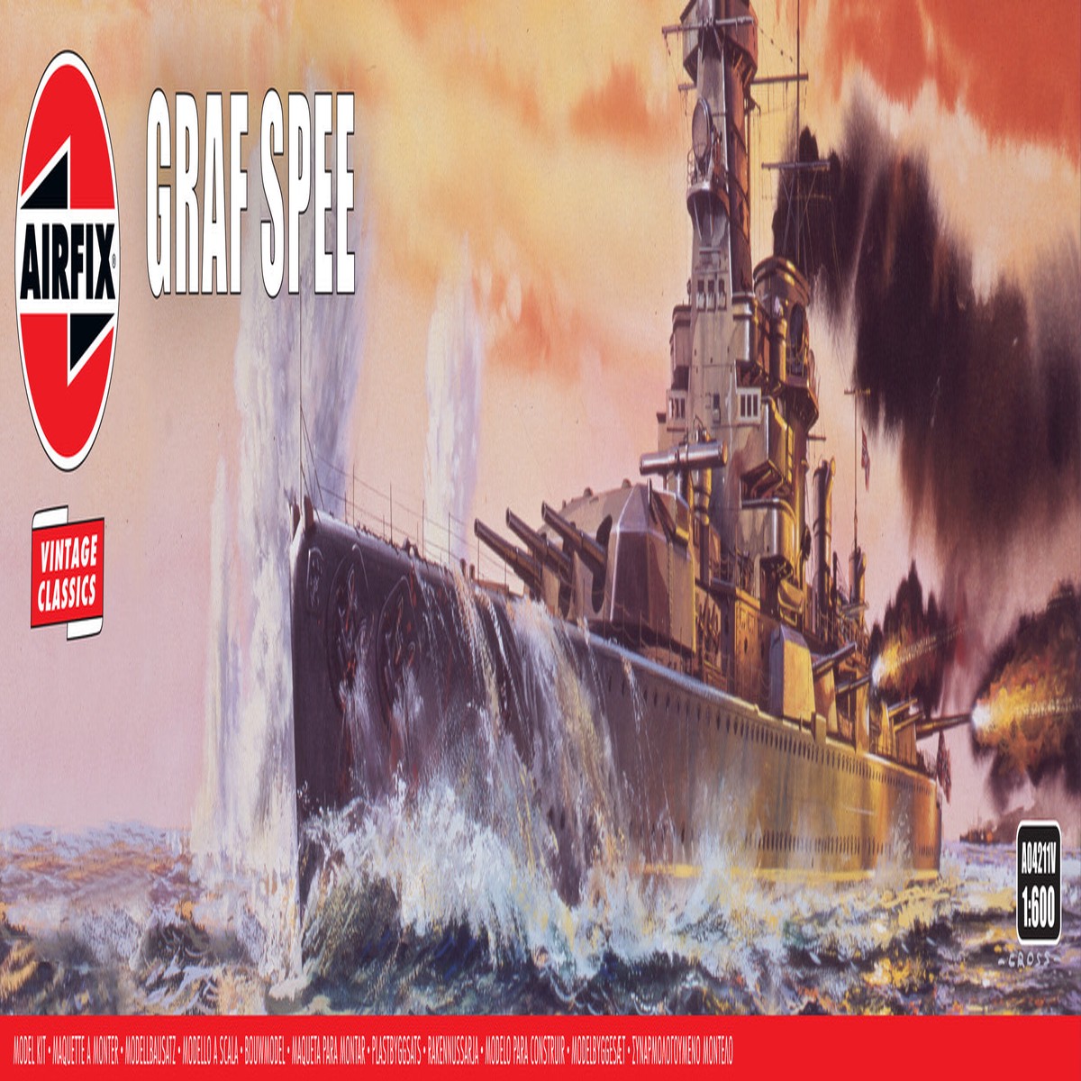 Airfix 1:600 Scale A04211V Admiral Graf Spee