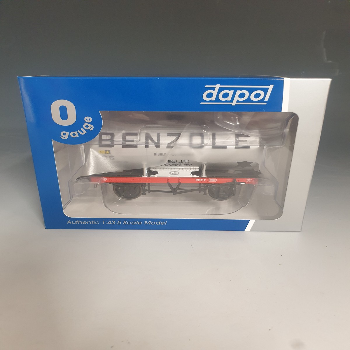 Dapol O Gauge *14T Anchor Mounted Class A Tank Wagon Benzole 906