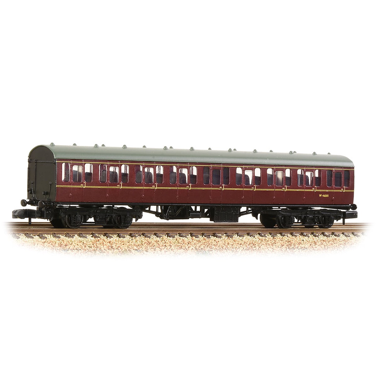Graham Farish 374-271C BR Mk1 57ft 'Suburban' S Second BR Maroon