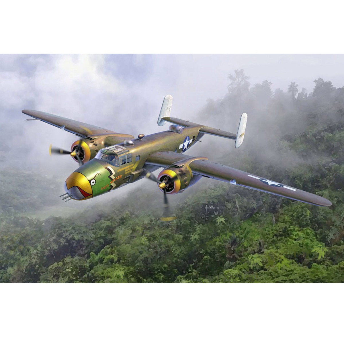 Academy USAAF B-25D Pacific Theatre 1/48th Scale