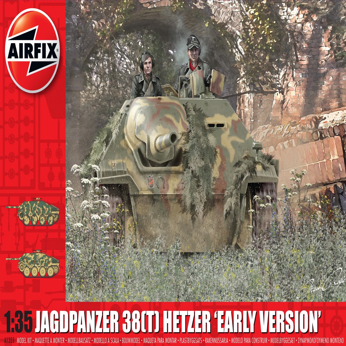 Airfix 1/35th JagdPanzer 38 tonne Hetzer Early Version (To Be Discontinued)