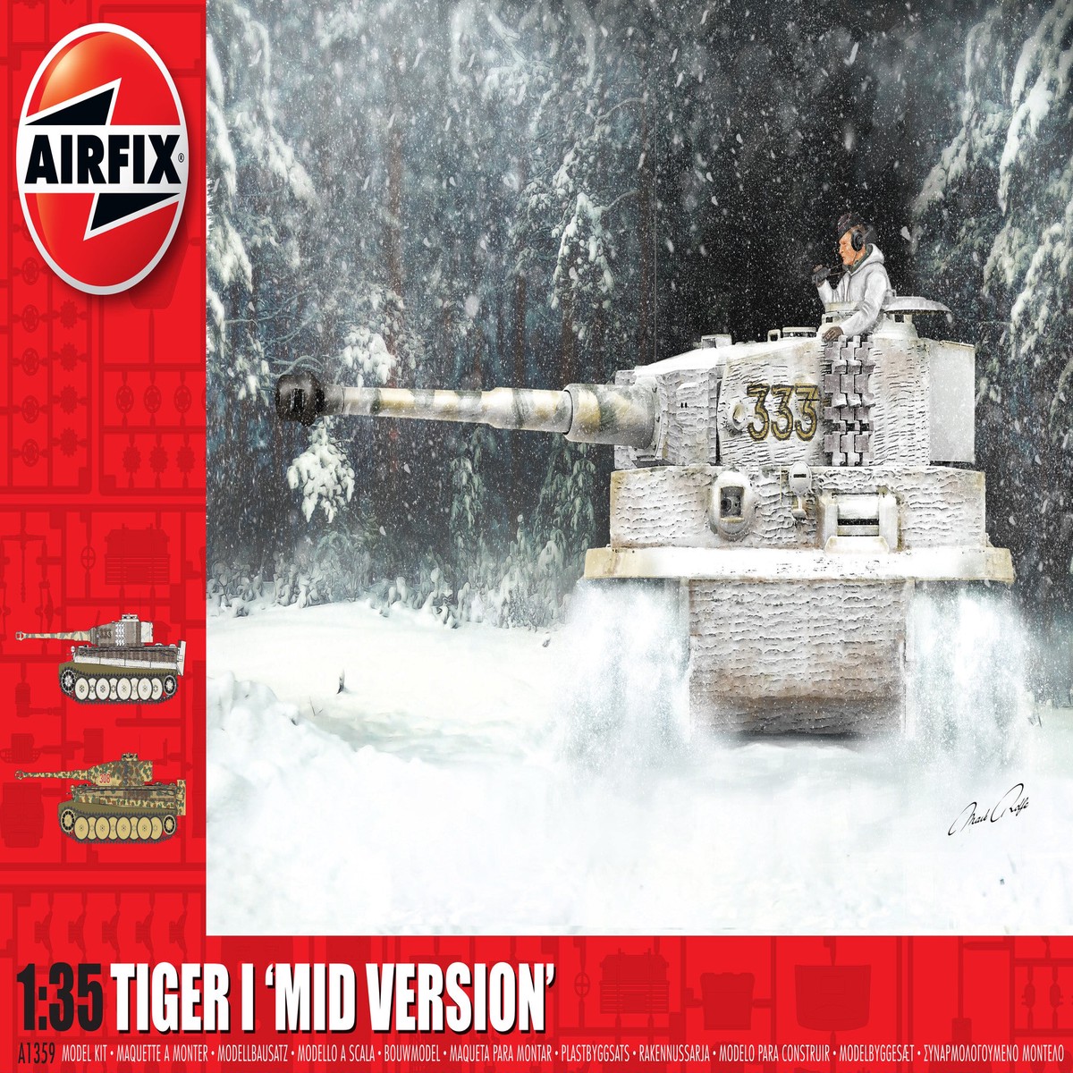 Airfix 1/35th Scale Tiger-1 Mid Version (To Be Discontinued)