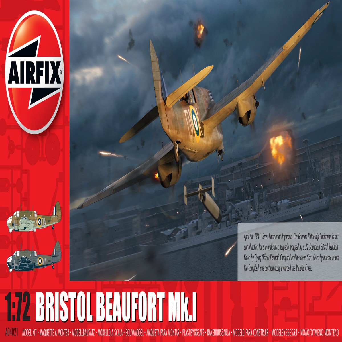 Airfix 1/72nd A04021 Bristol Beaufort Mk.1 (To Be Discontinued)