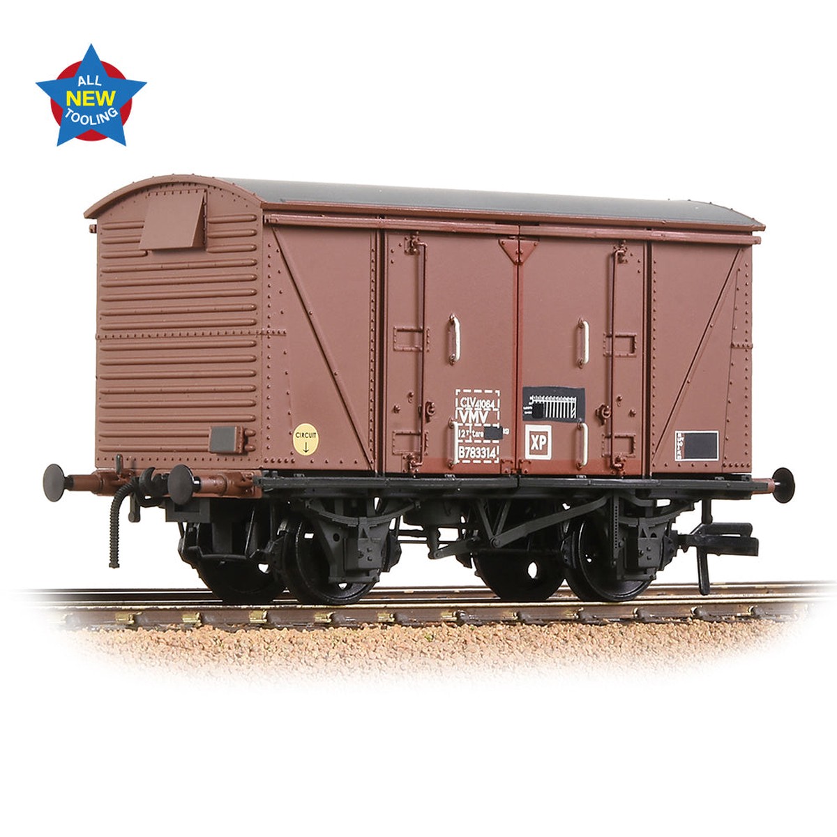 Bachmann 38-874 BR 12T 'Vanwide' Ventilated Van BR Bauxite (TOPS) [W]