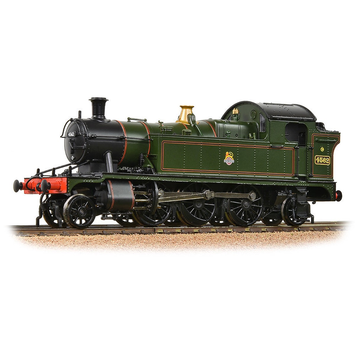 Bachmann Steam 32-132 GWR 45XX Prairie Tank 4562 BR Lined Green (Early Emblem)