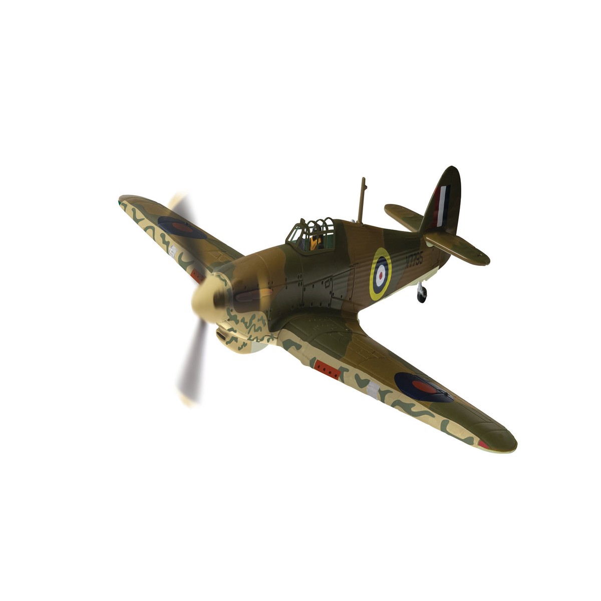 Corgi Aviation Archive AA27604 Hawker Hurricane Mk.I - V7795- Plt. Off W Vale- RAF No.80 Squadron- Maleme- Crete 1941