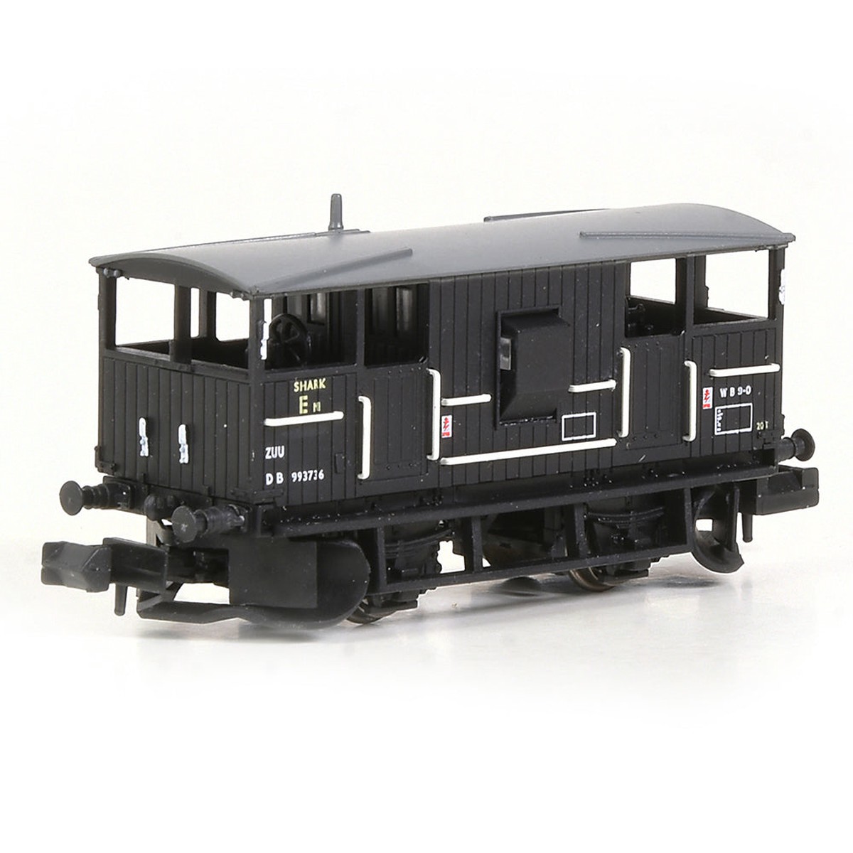 EFE Rail BR 20T 'Shark' Ballast Plough Brake Van BR Departmental Black