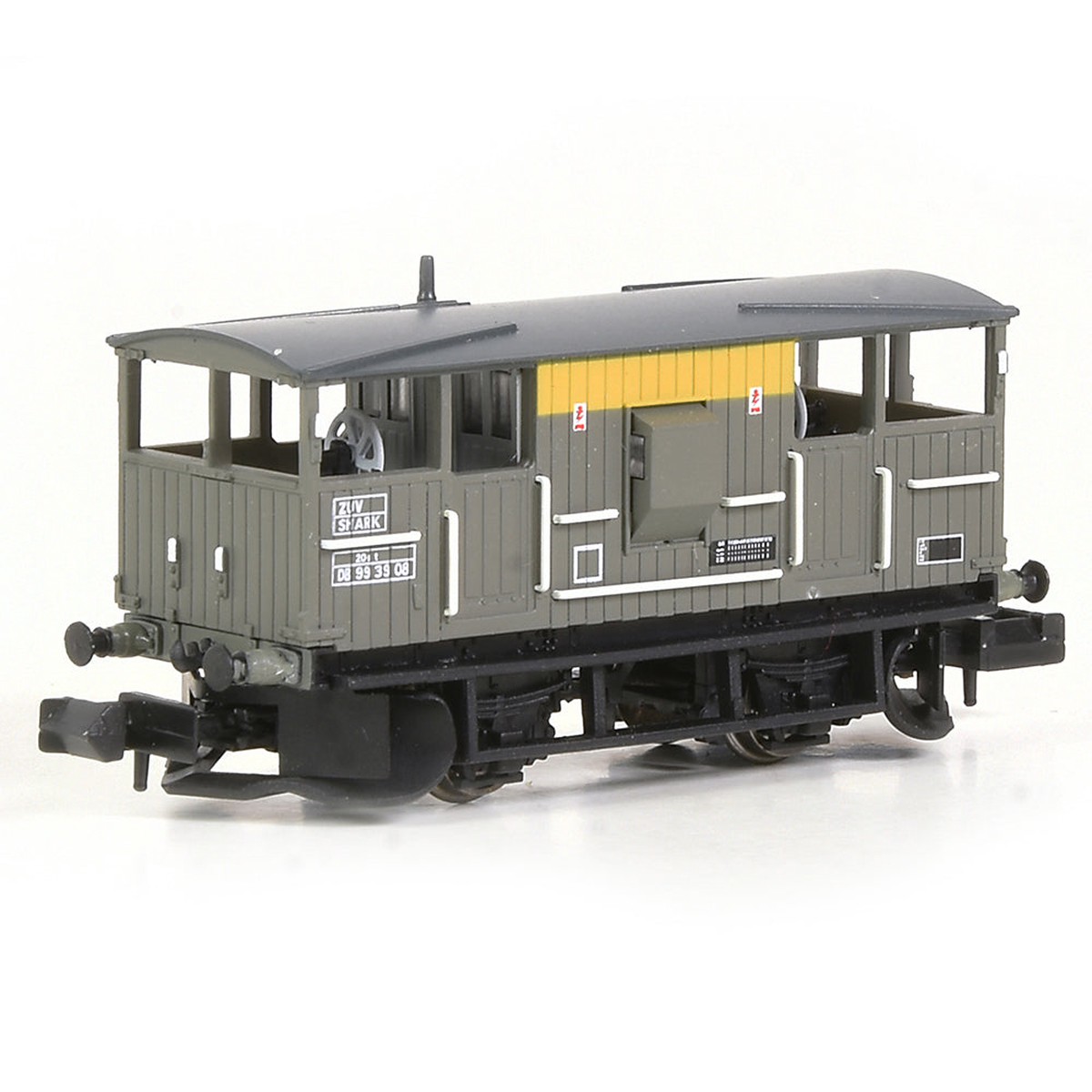 EFE Rail BR 20T 'Shark' Ballast Plough Brake Van BR Engineers Grey & Yellow