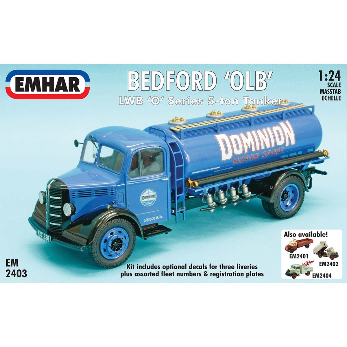 Emhar Bedford O Series LWB Tanker 1/24 Scale