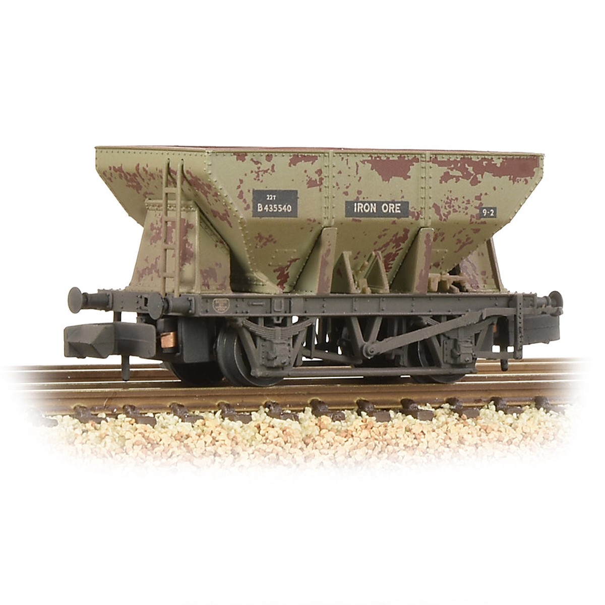 Graham Farish 373-218A 24T Iron Ore Hopper BR Grey (Early) [W]