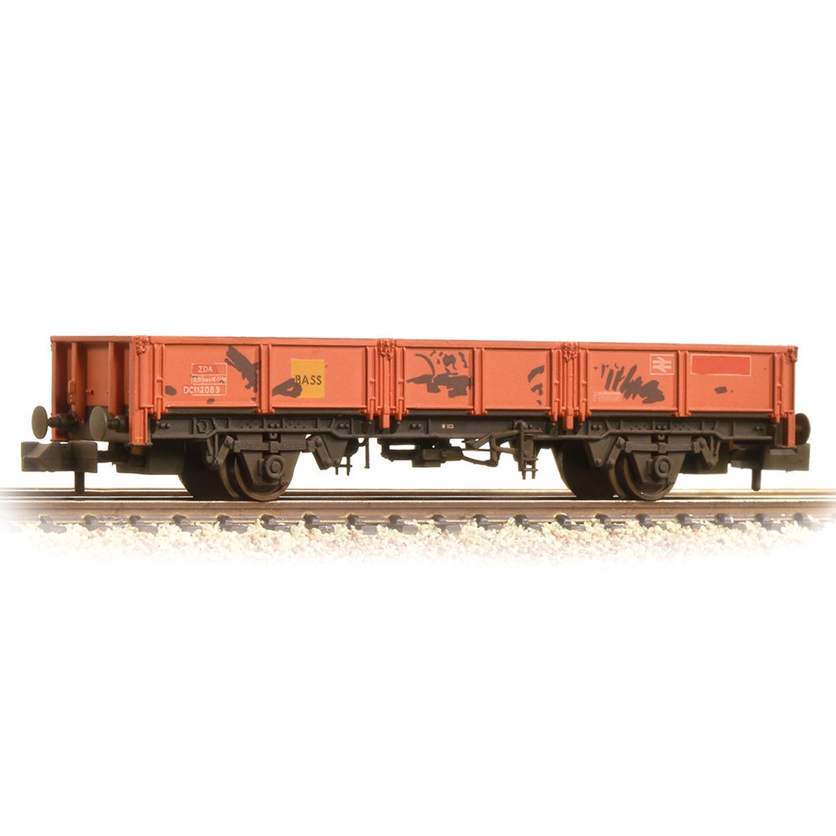 Graham Farish 377-553 BR ZDA 'Bass' Open Wagon BR Railfreight Red [W]