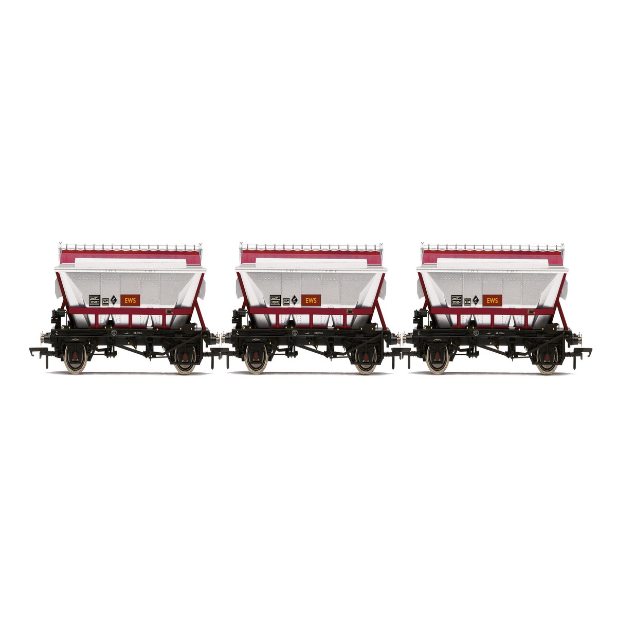 Hornby R60071 CDA Hopper Wagons, Three Pack, EWS
