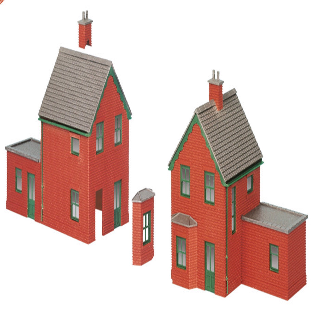 Peco Lineside Kits N Gauge Station Building, Brick Type