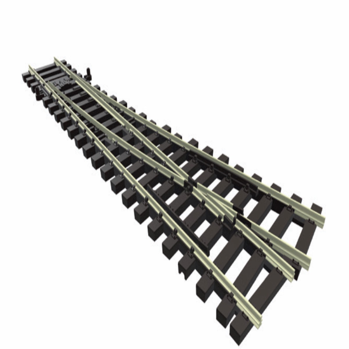 Peco SL-U1295 TT Gauge Code 55 Turnout, Medium Radius, Right Hand, Unifrog