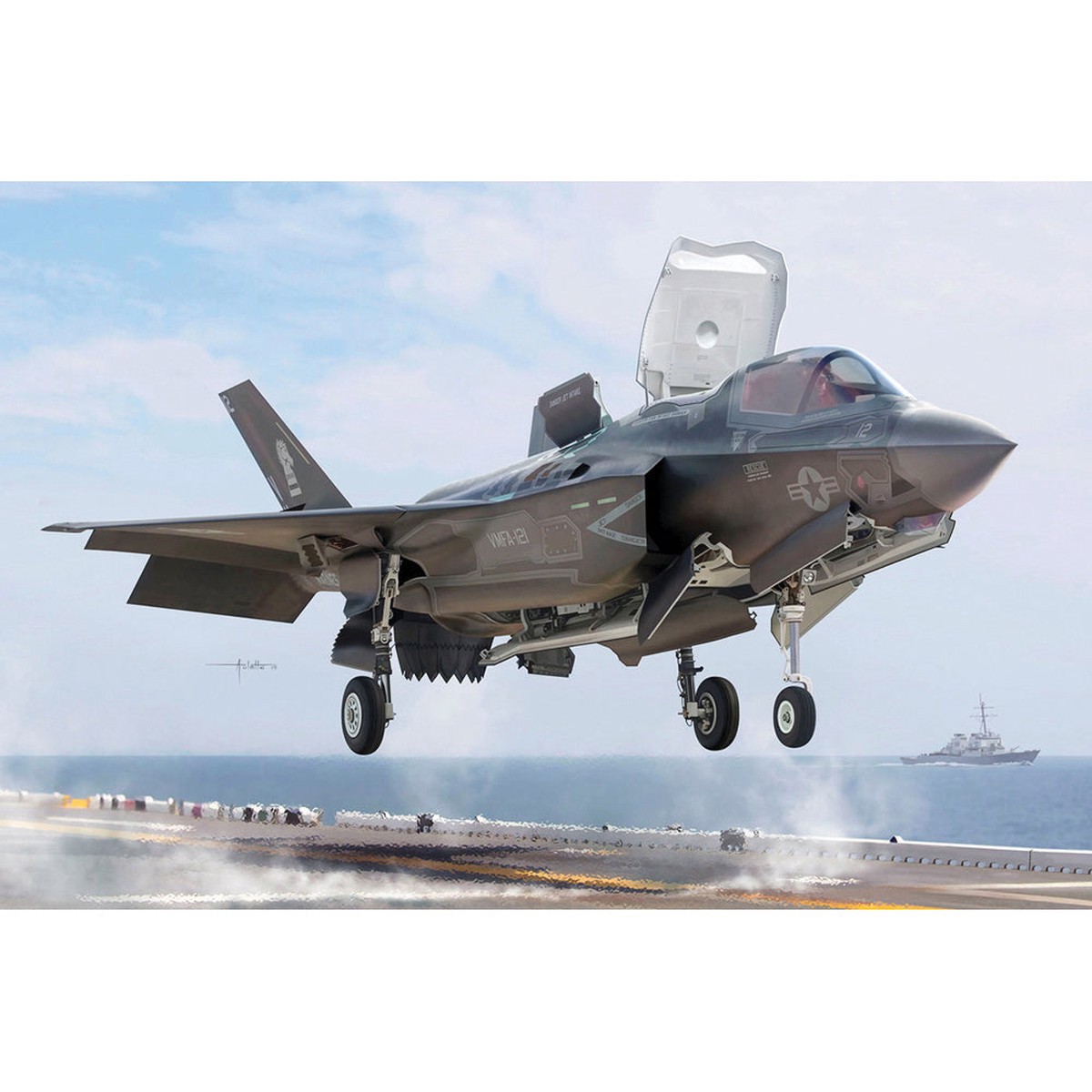 Academy USMC F-35B Lightning II VMFA-121 Green Knights 1/72nd Scale