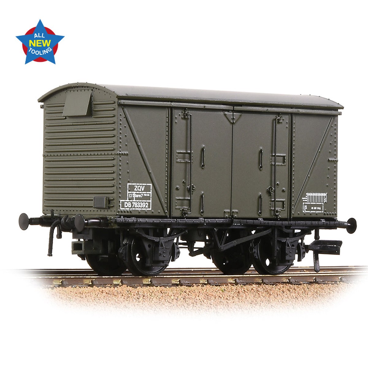 Bachmann 38-875 BR 12T 'Vanwide' Ventilated Van BR Departmental Olive Green
