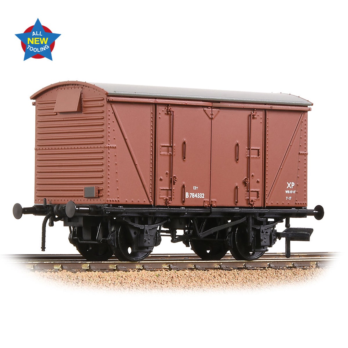 Bachmann BR 12T 'Vanwide' Ventilated Van BR Bauxite (Early
