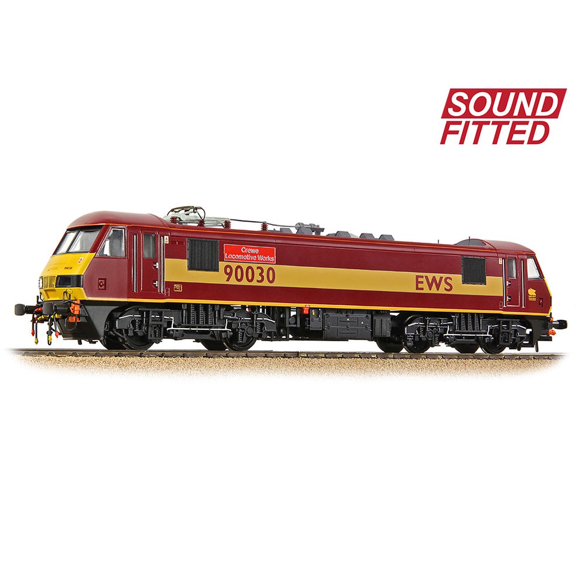 Bachmann Class 90 90030 'Crewe Locomotive Works' EWS DCC Sound