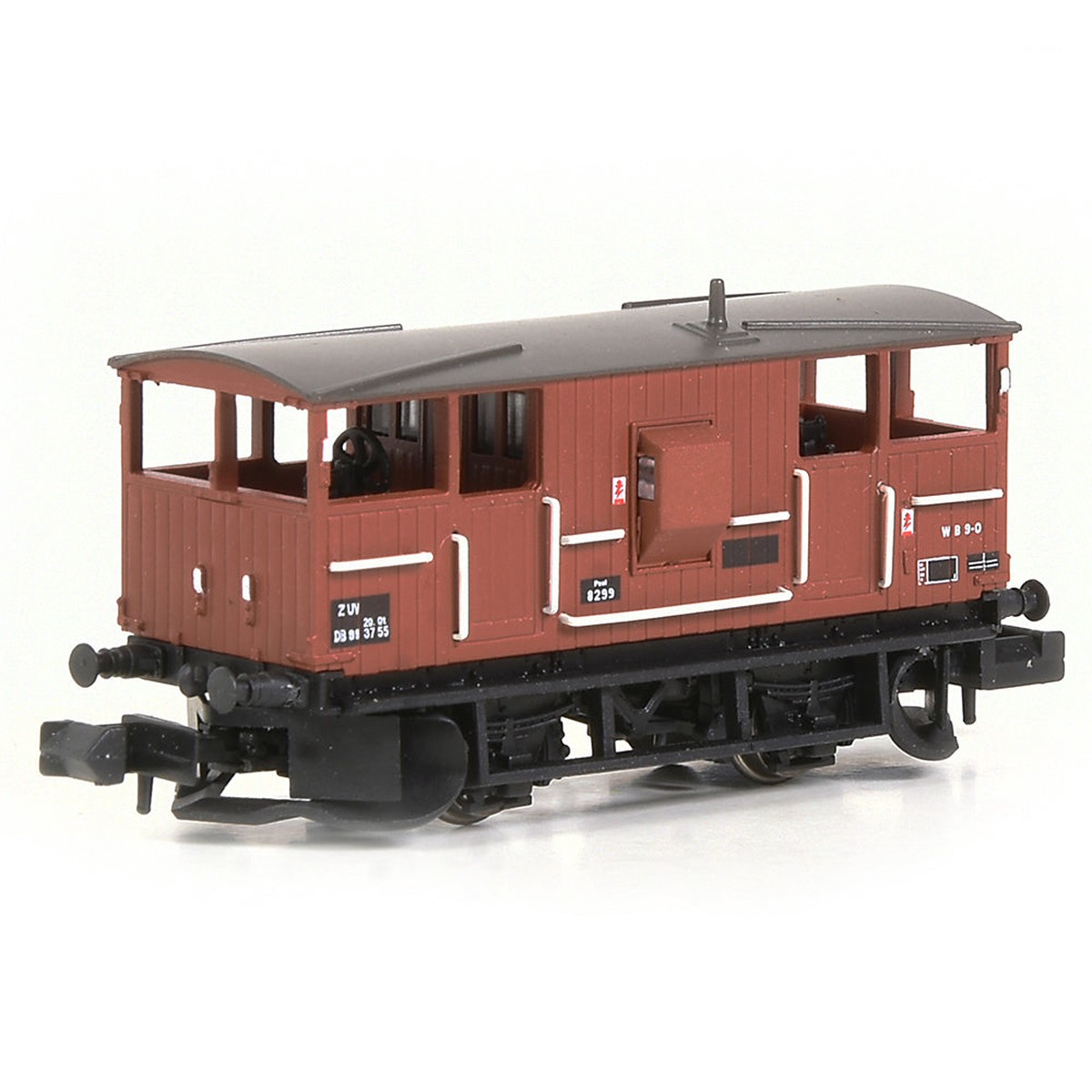 EFE Rail BR 20T 'Shark' Ballast Plough Brake Van BR Bauxite (Departmental)