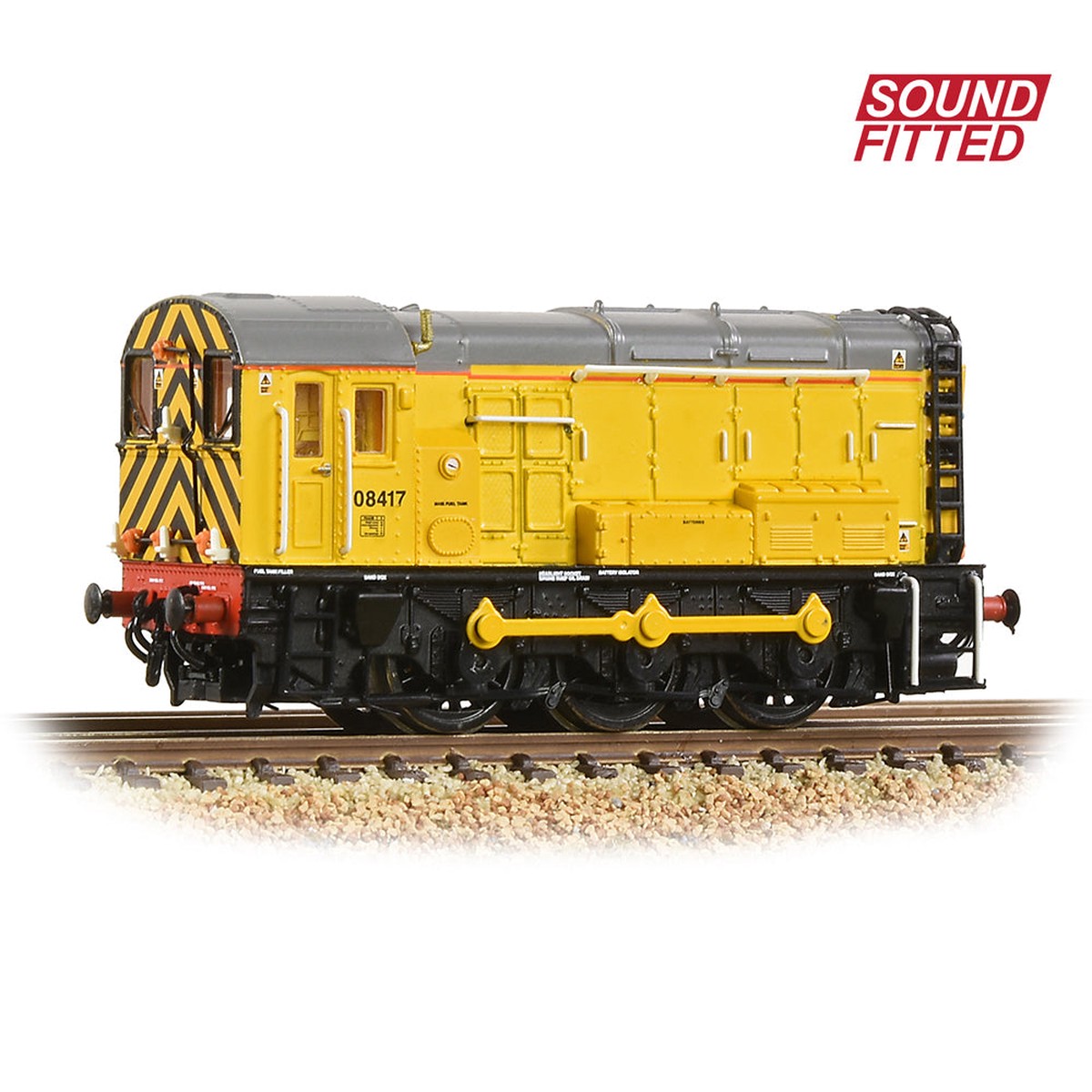 Graham Farish 371-011SF Class 08 08417 Network Rail Yellow DCC Sound