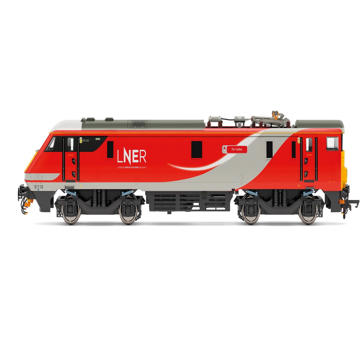 Hornby R3891 LNER, Class 91, Bo-Bo, 91118 'The Fusiliers'