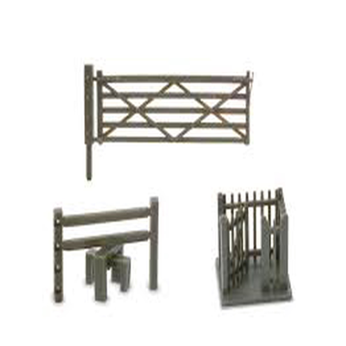 Peco Lineside Kits N Gauge Field Gate, Stiles and Wicket Gate