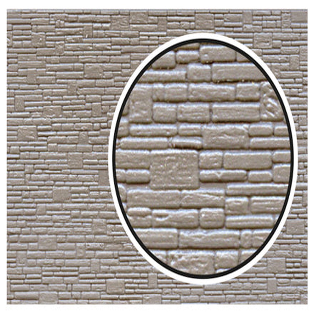 Peco Lineside Kits N Gauge Stone Walling Sheets, Grey