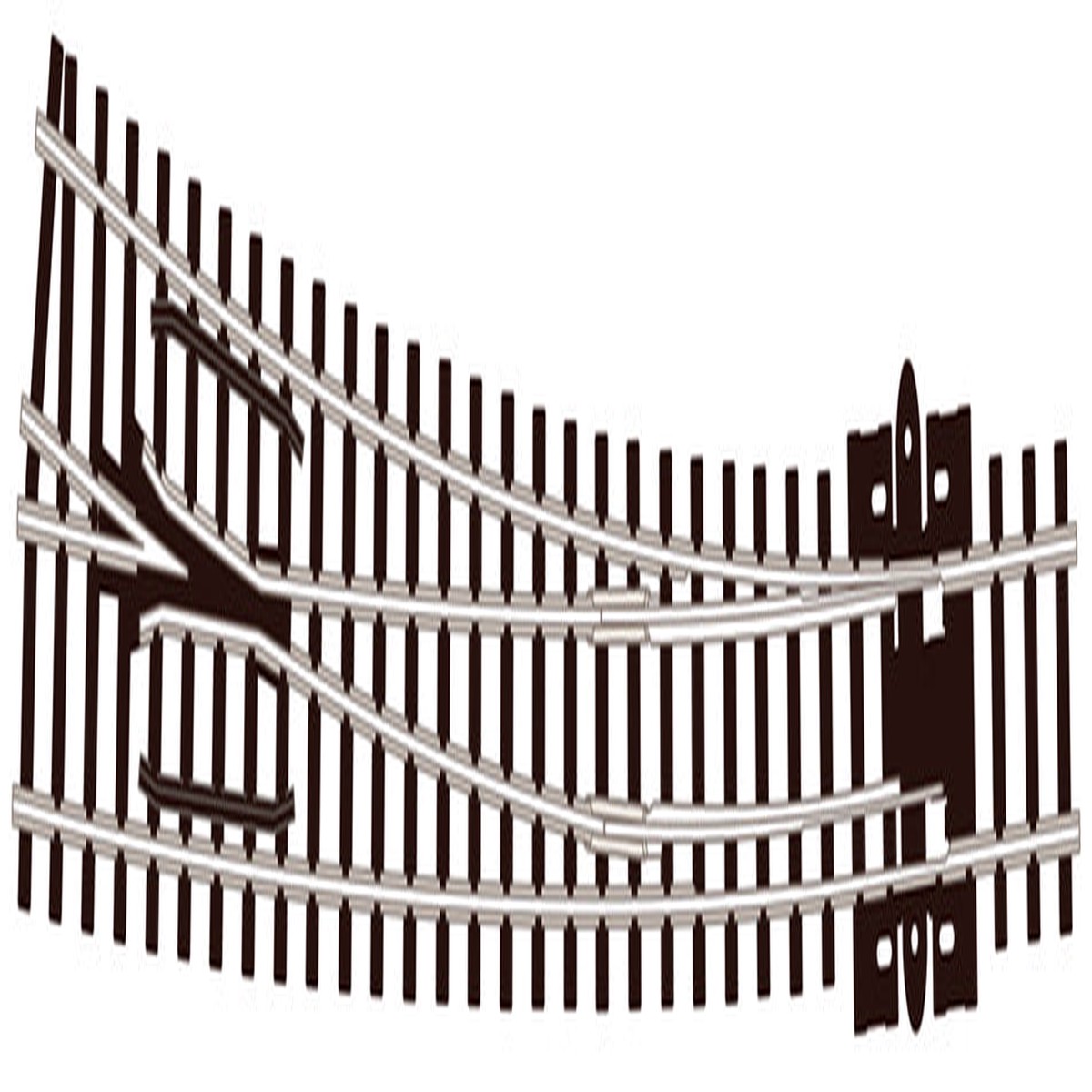 Peco SL-386 Right Hand curved Point - Code 80