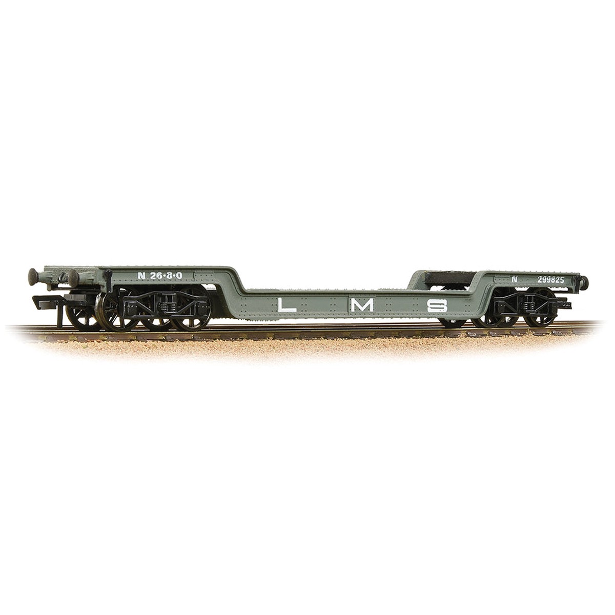 Bachmann 45T Bogie Well Wagon LMS Grey