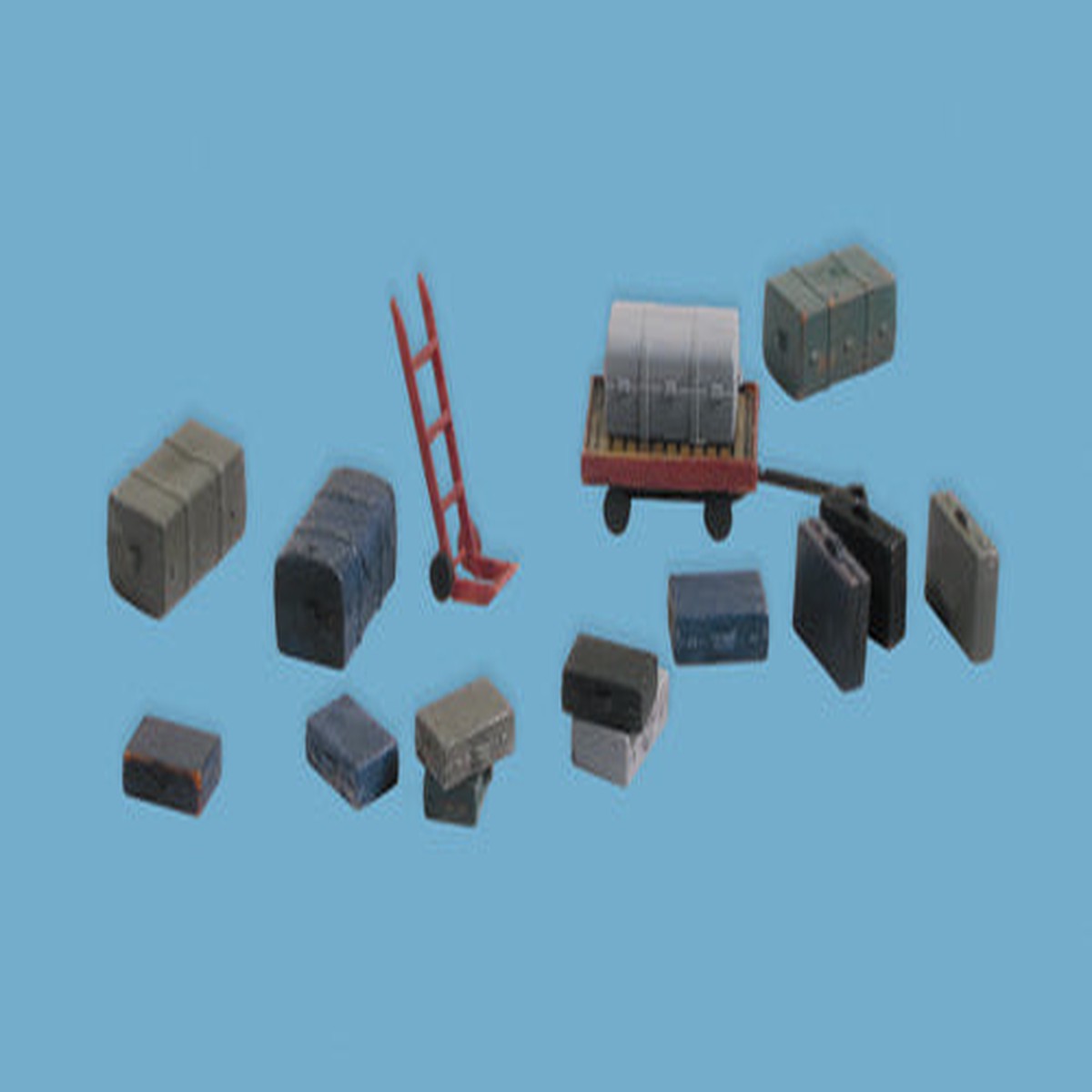 Modelscene N Gauge Luggage,Trolleys & Sack Trucks