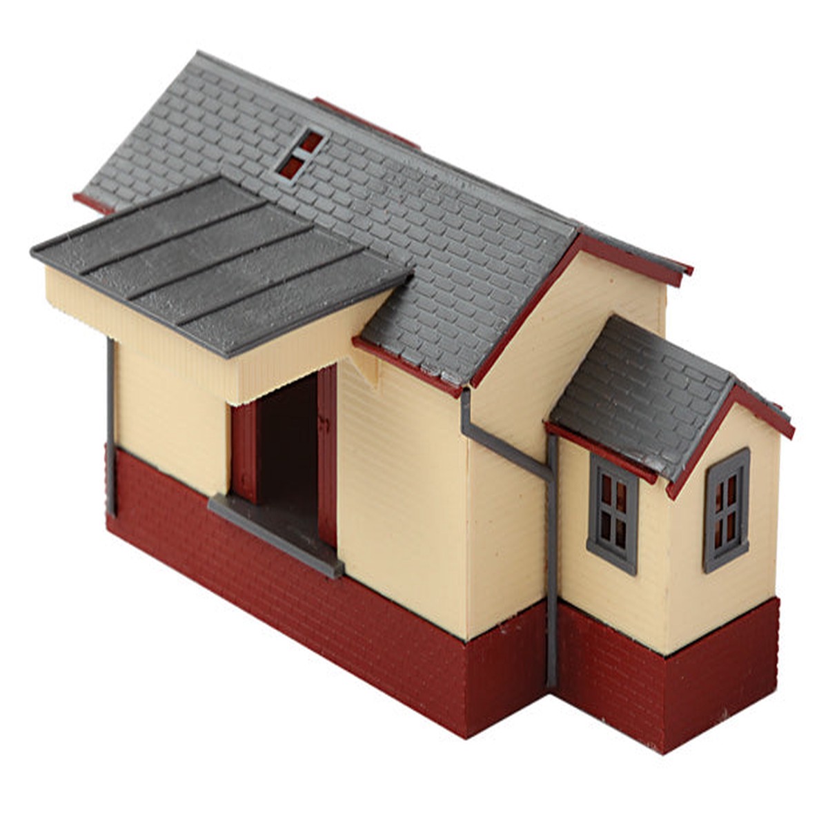 Peco Lineside Kits N Gauge Goods Shed, Brick/Timber Type