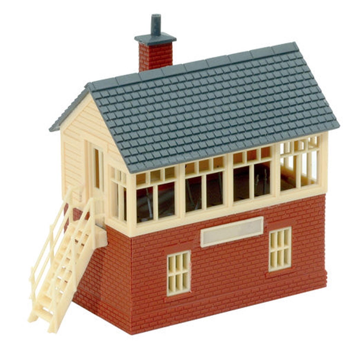Peco Lineside Kits N Gauge Traditional Signal Box, Brick/Timber Type