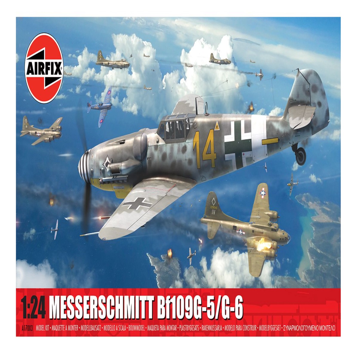 Airfix 1/24 Messerschmitt Bf109G-5/6 - A17003