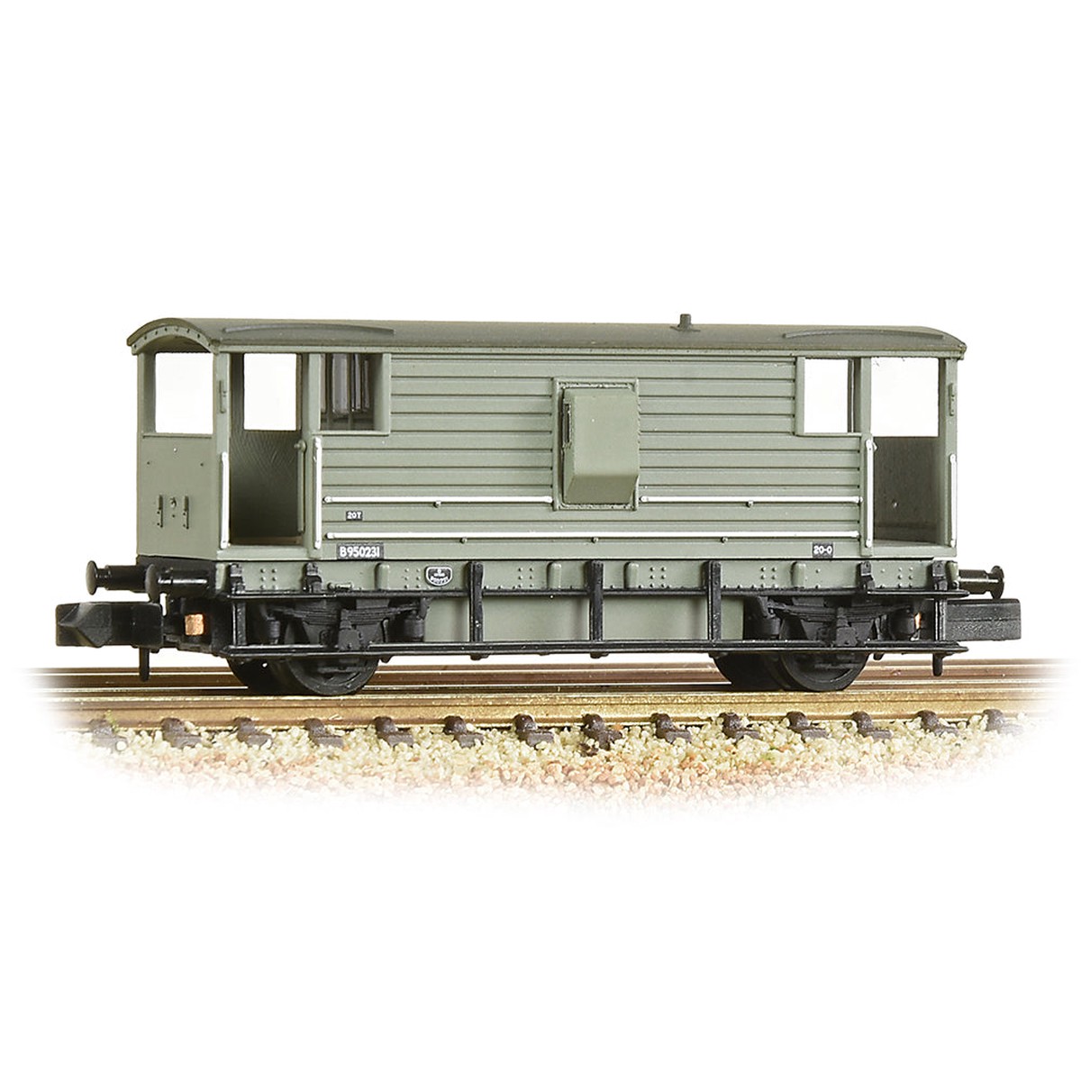 Graham Farish 377-301D LMS 20T Brake Van BR Grey (Early)