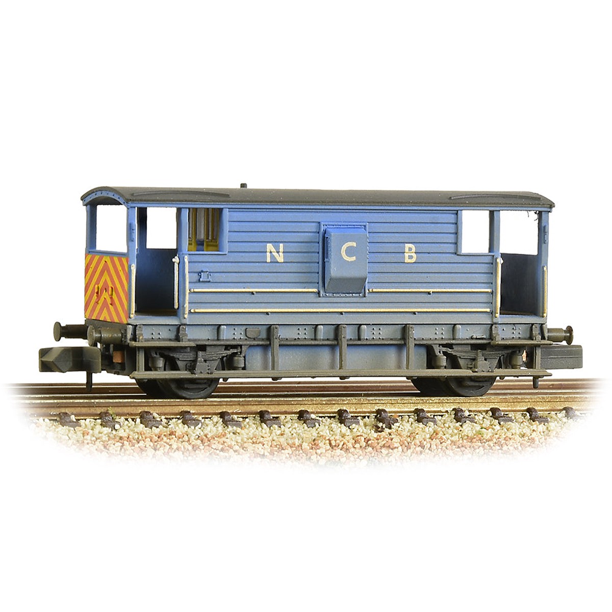 Graham Farish 377-304 LMS 20T Brake Van NCB Blue Weathered