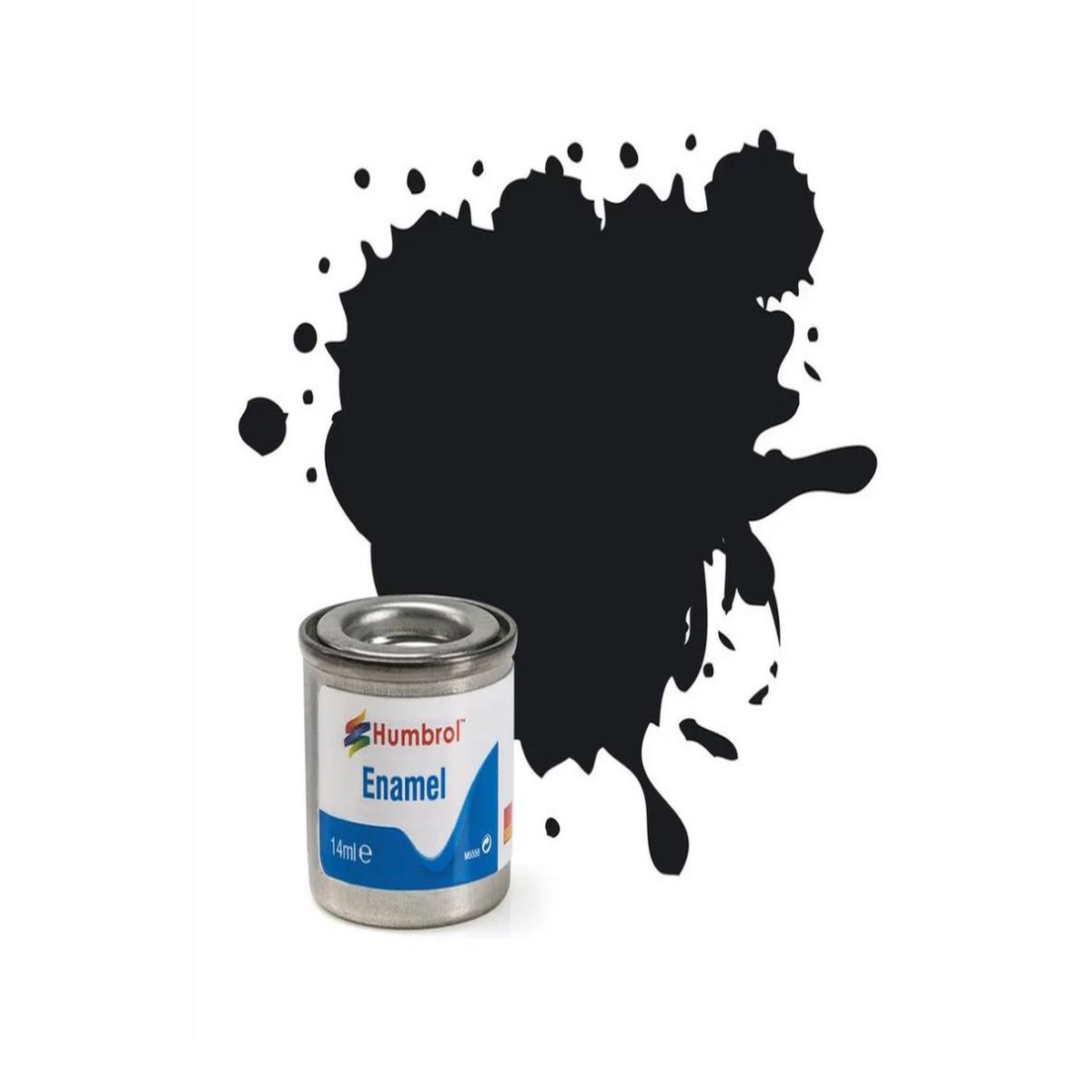 Humbrol 21 - Enamel Gloss Black 14ml