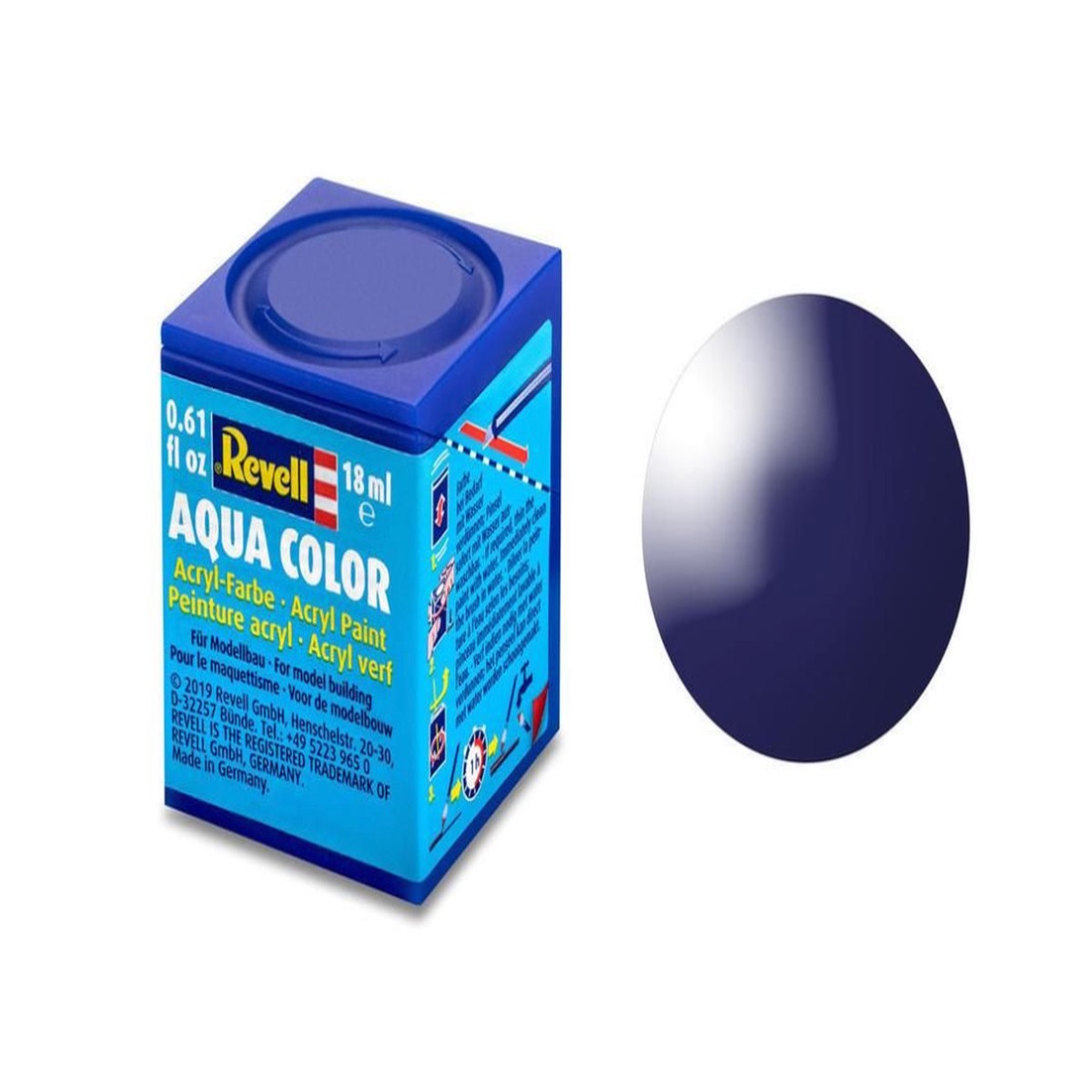 Revell Acrylic Paint - Gloss Night Blue 18ml Tintlet