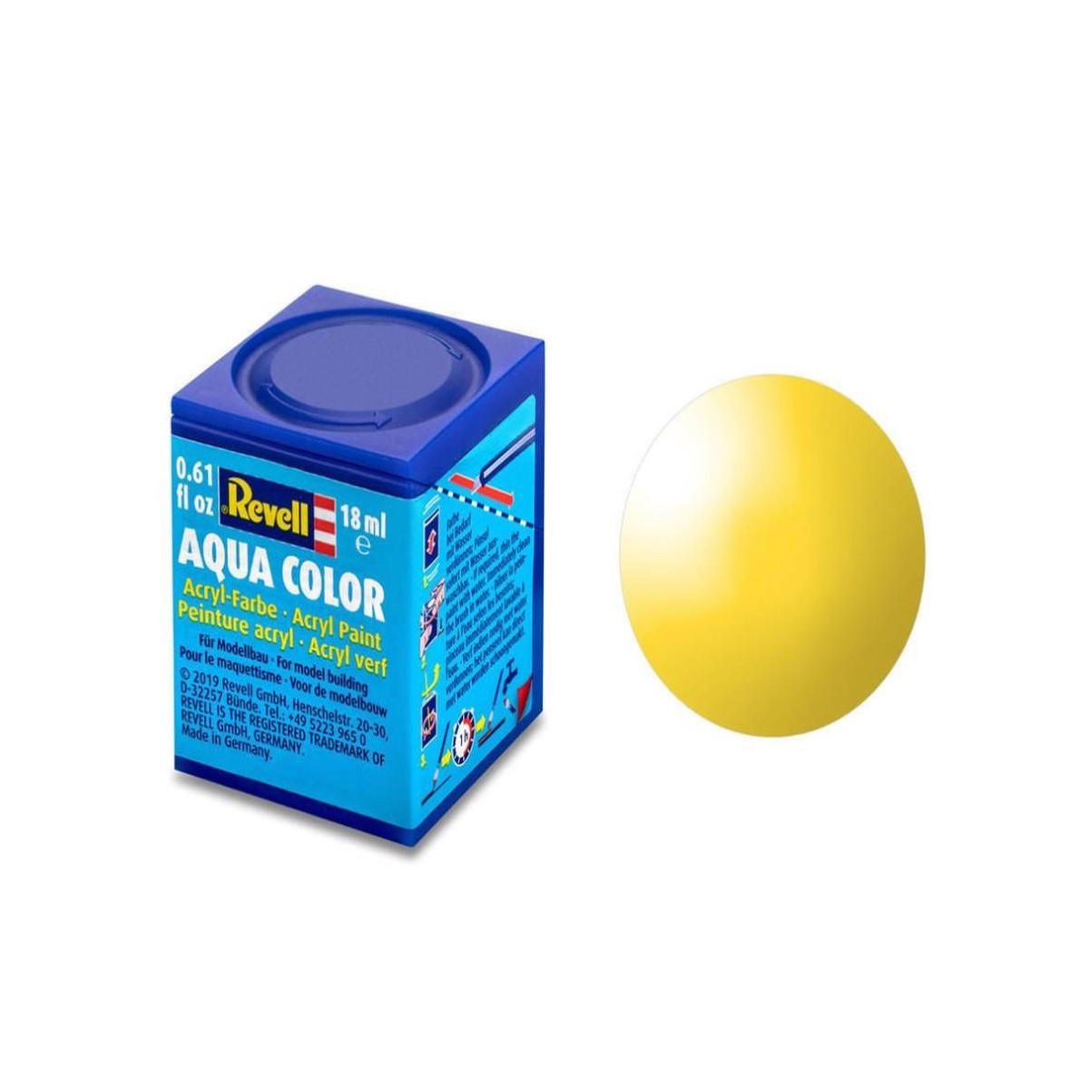 Revell Acrylic Paint - Gloss Yellow 18ml Tintlet