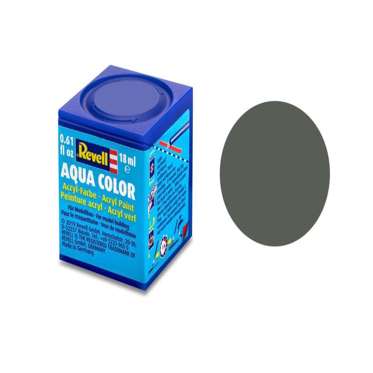 Revell Acrylic Paint - Matt Greenish Grey 18ml Tintlet