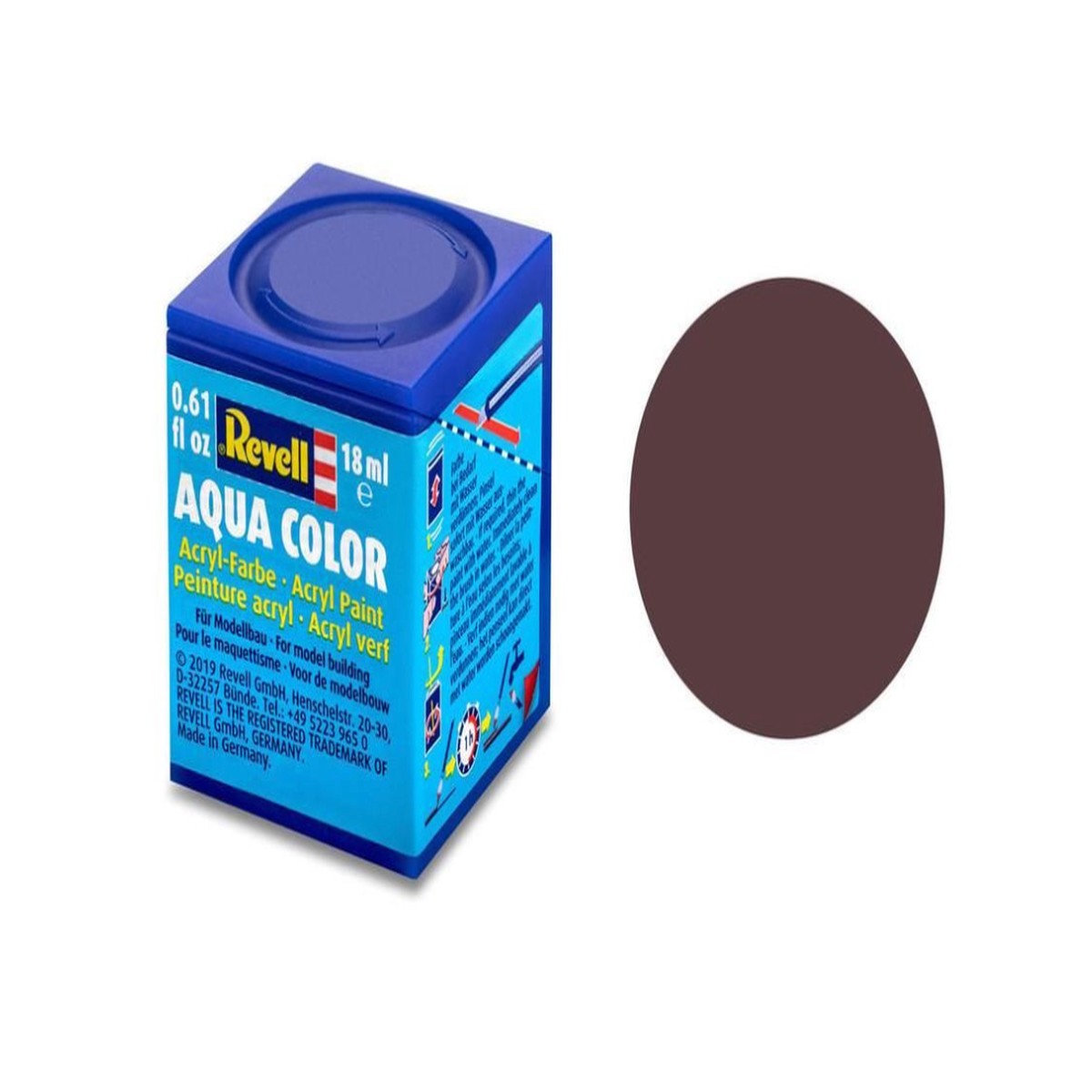 Revell Acrylic Paint - Matt Leather Brown 18ml Tintlet