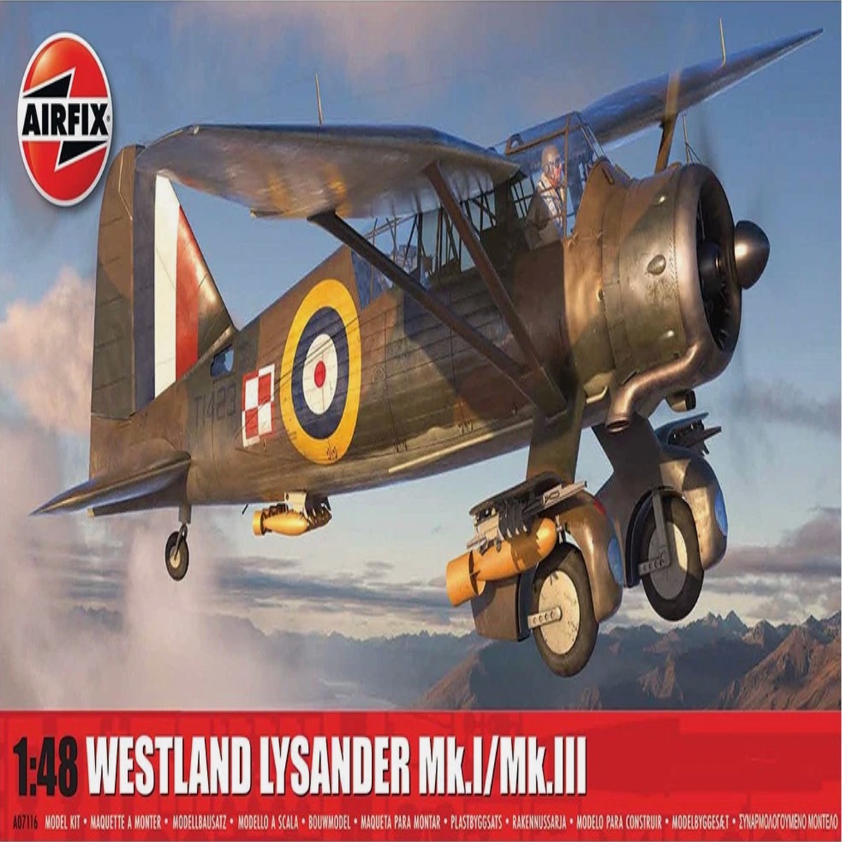 Airfix 1/48 Scale Westland Lysander Mk.I/Mk.III - A07116