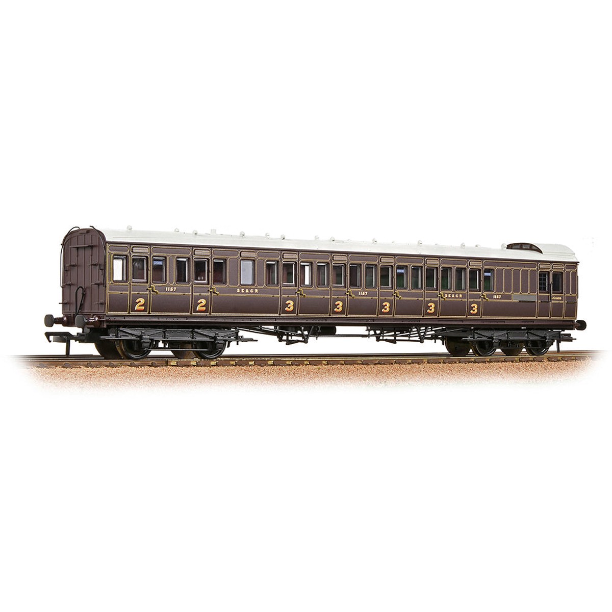 Bachmann SE&CR 60ft Birdcage Brake Composite Lavatory SE&CR Dark Lake
