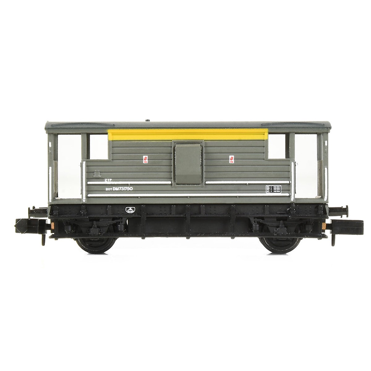 Graham Farish 377-303 LMS 20T Brake Van BR Engineers Grey & Yellow