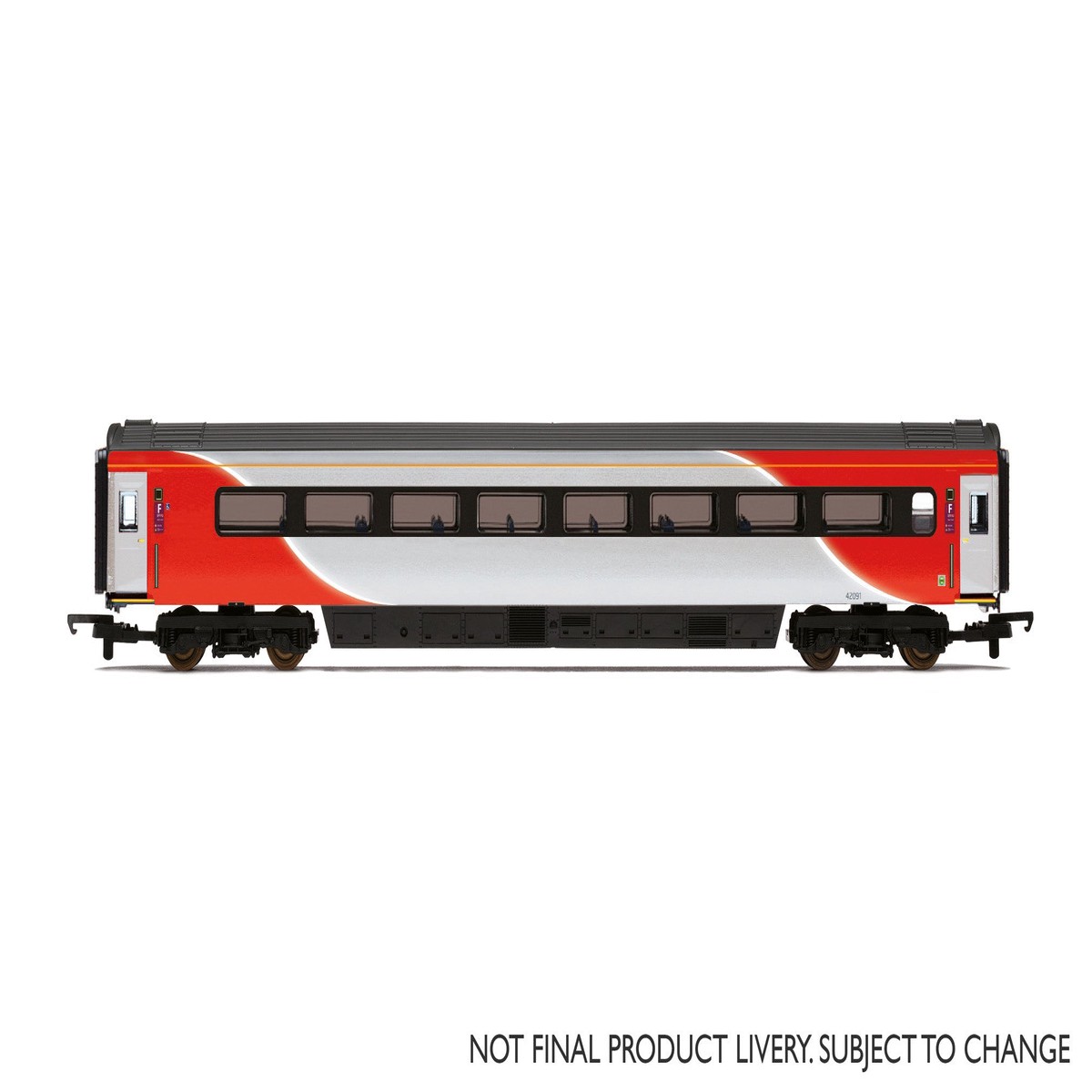 Hornby R4930B Mk3 TSD Trailer Standard Disabled 42159 Coach F in LNER Red & White