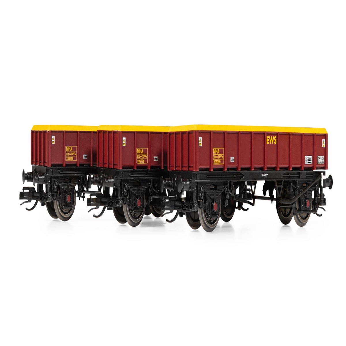 Hornby TT:120  EWS (MHA) "Coalfish" - Ballast Wagon - Triple Pack TT6051